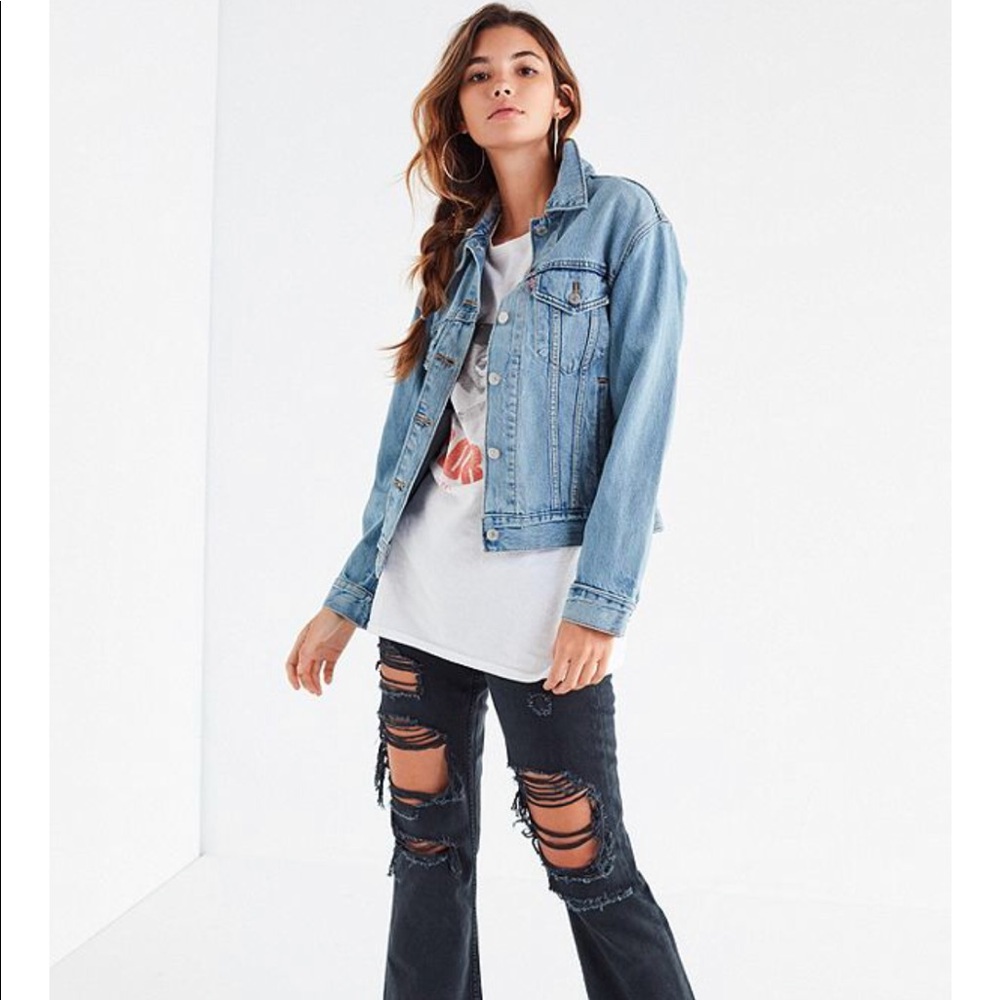 Levi’s Ex Boyfriends denim trucker jacket
